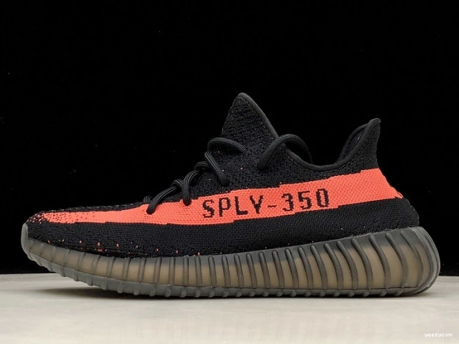 Adidas Yeezy BY9612 Boost V2 Black Red 350 Core 0817